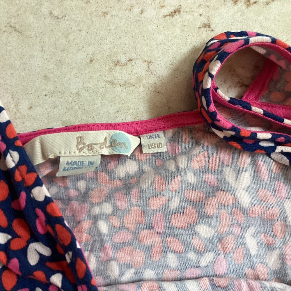 Boden red-white-blue faux-wrap tanktop, 10 - Picture 4 of 5